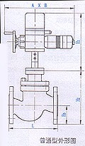 電動單座調(diào)節(jié)閥普通型外形